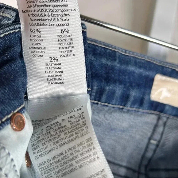 Mother Looker Ankle Chew Size 25 Jeans Denim Distressed Blue - Picture 9 of 9